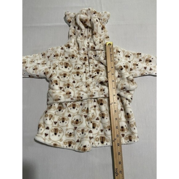 ZAK & ZOEY Toddlers Teddy Bear Barth Robe W Ears Waist Tie Plush Soft - Picture 14 of 15